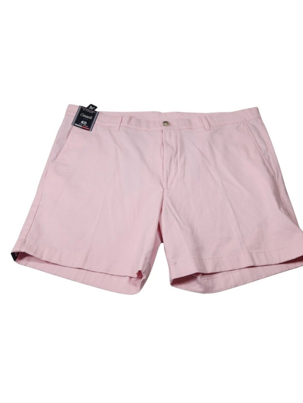 Roundtree & Yorke Mens Size 40  Shorts Classic Chino Flat Front Pink NWT 05